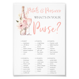 Petals & Prosecco What's in Your Purse? Photo Print