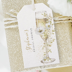 Petals & Prosecco Wildflowers Bridal Shower Tag