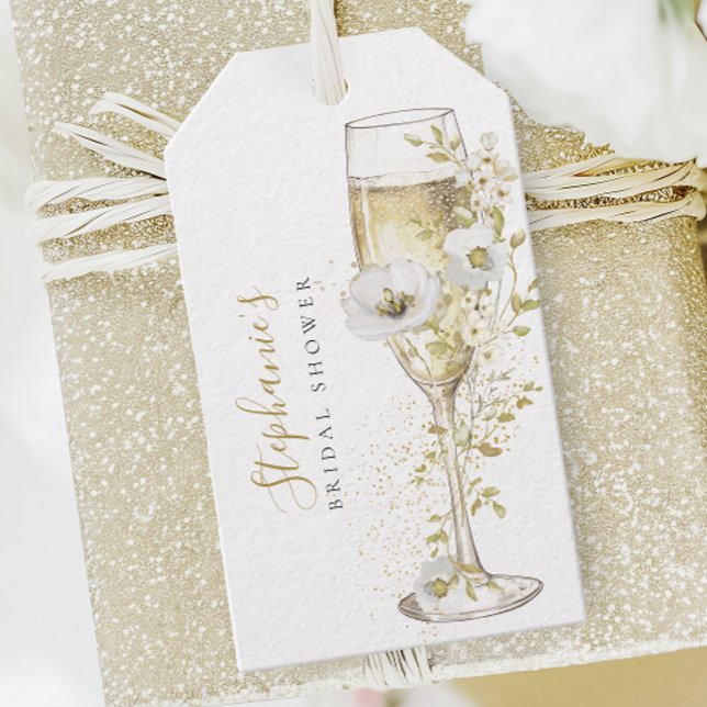 Petals & Prosecco Wildflowers Bridal Shower Tag (Creator Uploaded)
