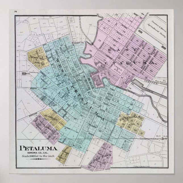 Petaluma, California 2 Poster (Front)