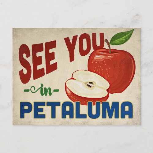 Petaluma California Apple _ Vintage Travel Postcard