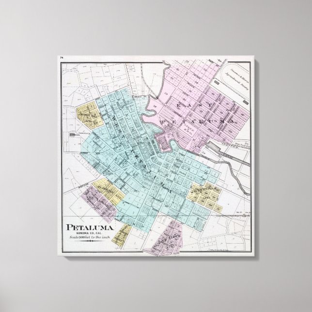 Petaluma, California Canvas Print (Front)