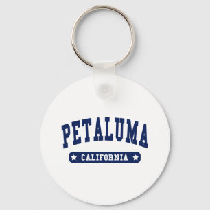 Petaluma California College Style tee shirts Keychain