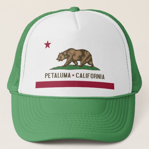 Petaluma Flag Of  California Cap