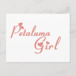 Petaluma Girl Tee Shirts Postcard at Zazzle