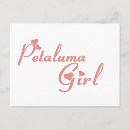 Petaluma Girl Tee Shirts Postcard