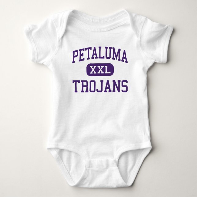 Petaluma - Trojans - High - Petaluma California Baby Bodysuit (Front)