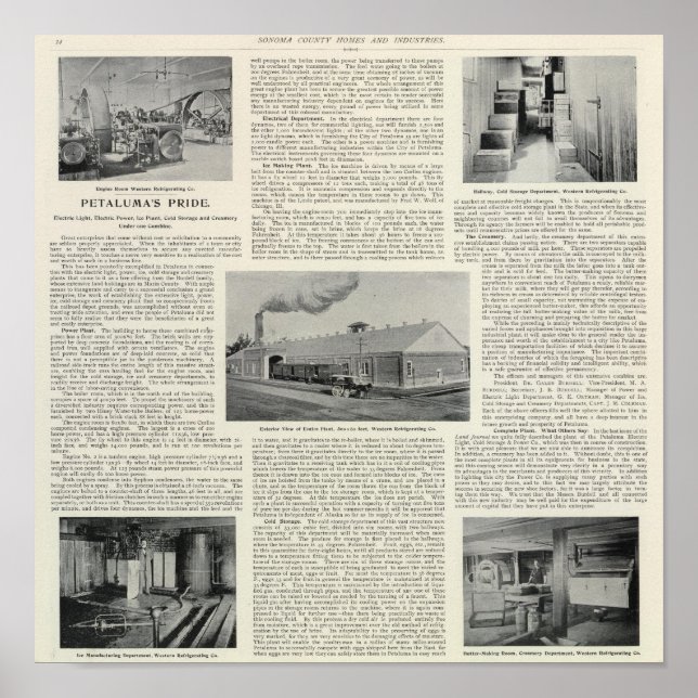 Petaluma's Pride, California Poster (Front)