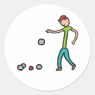 Petanque Classic Round Sticker