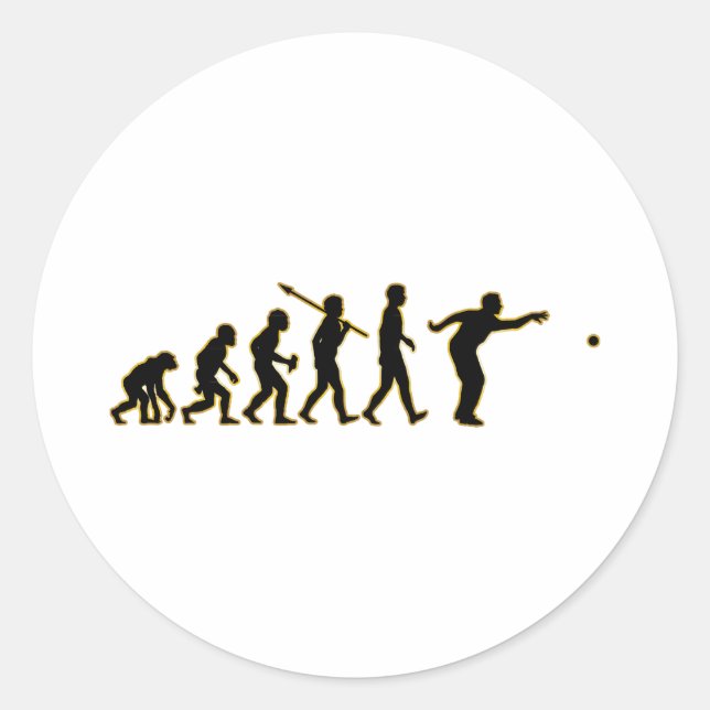 Petanque Classic Round Sticker (Front)