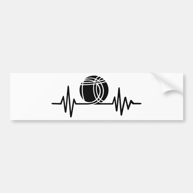 Petanque frequency bumper sticker (Front)