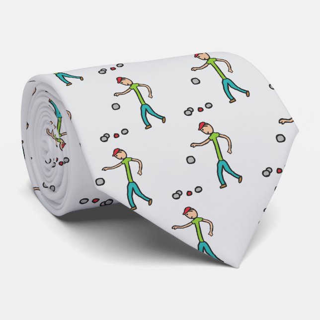 Petanque Neck Tie (Rolled)