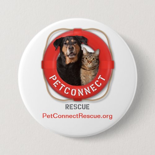 PetConnect Rescue Pinback Button