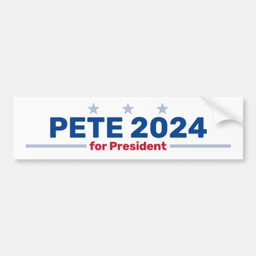 Pete 2024 bumper sticker