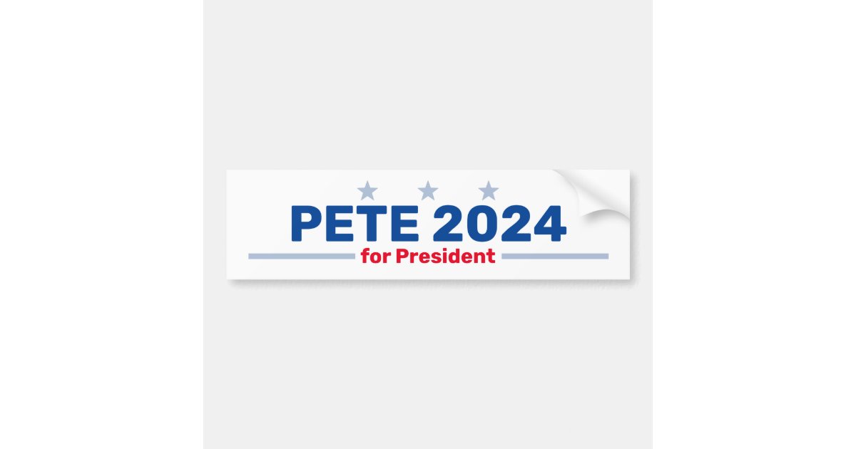 Pete 2024 bumper sticker Zazzle