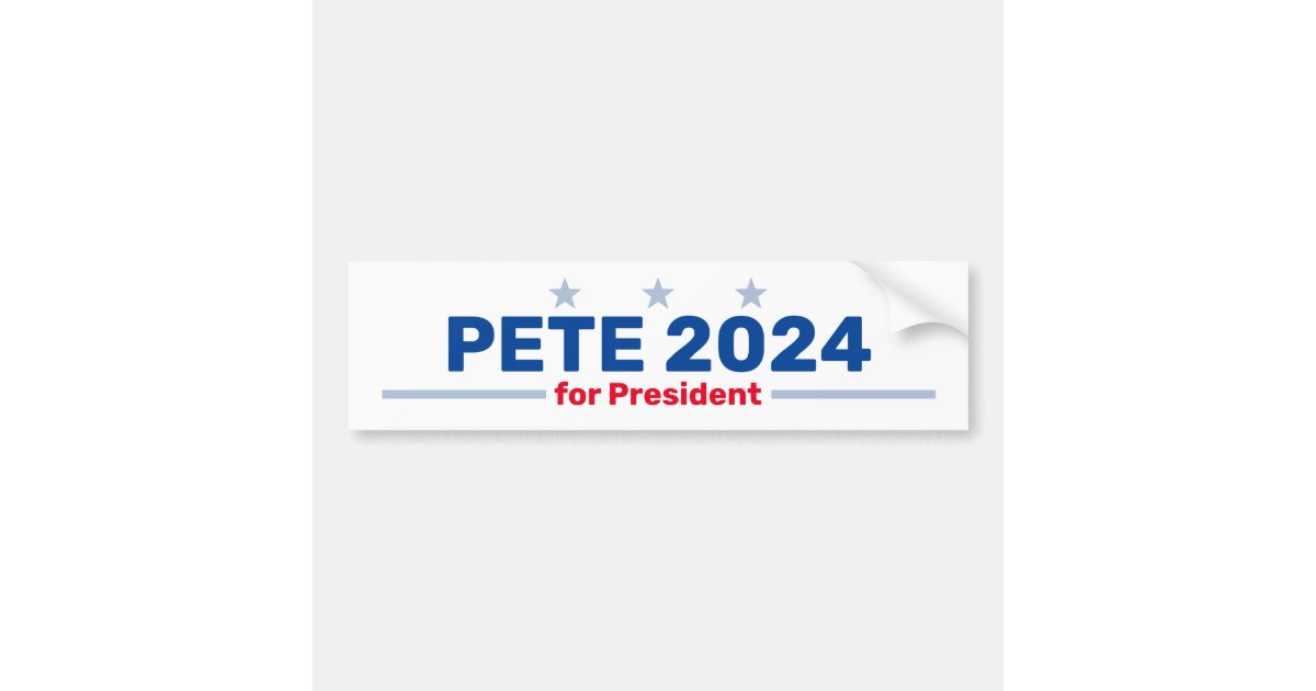 Pete 2024 bumper sticker Zazzle Pete 2024 bumper sticker Zazzle