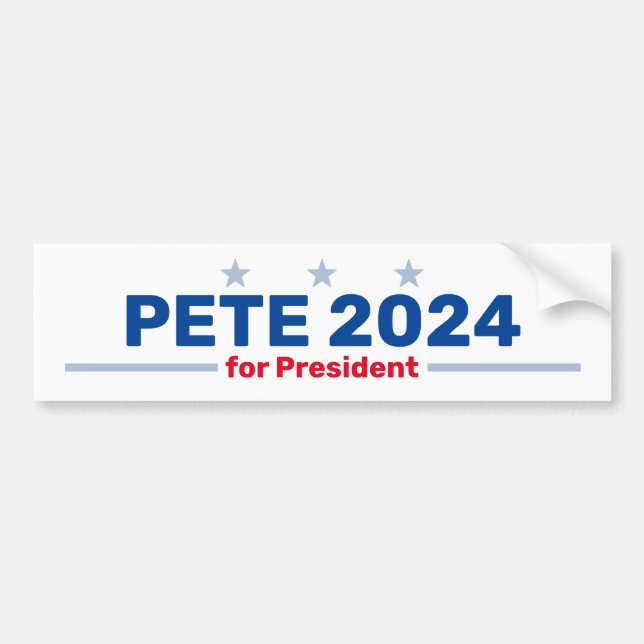 Pete 2024 bumper sticker (Front)