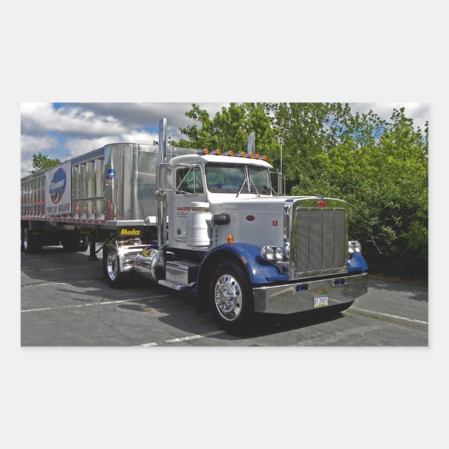 Pete 359 Single Axle Stickers (Front)