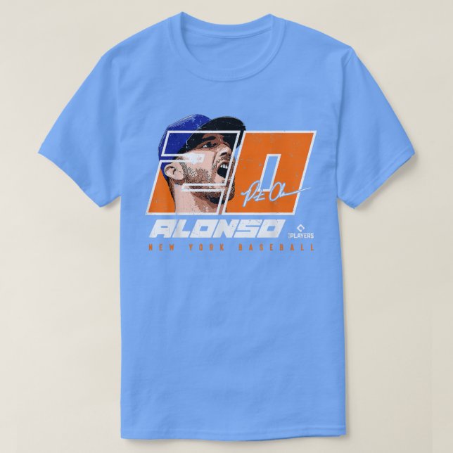 Pete Alonso - Silhouette Polar Bear New York MLBPA T-Shirt (Design Front)