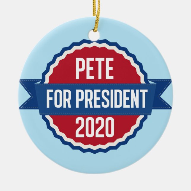 Pete Buttigieg for President 2020 Ceramic Ornament (Front)