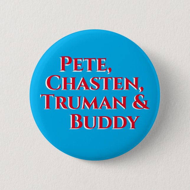 Pete, Chasten, Truman & Buddy Button (Front)