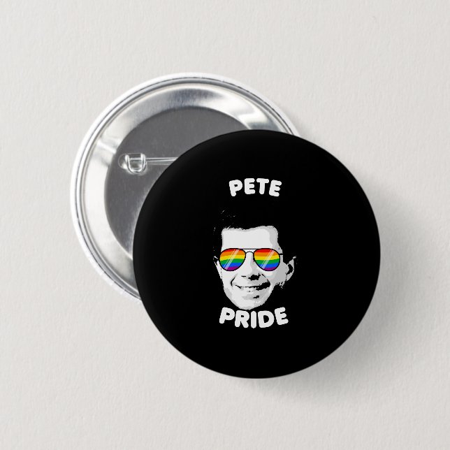 Pete Pride Sunglasses Button (Front & Back)