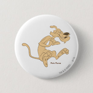 Pete Puma Excited Pinback Button
