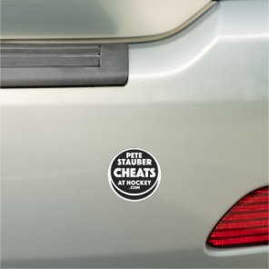Pete Stauber Cheats At Hockey .com Magnet