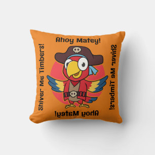 Pete the Pirate - Halloween Throw Pillow