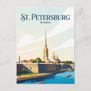 Peter and Paul Fortress Russia Postcard
