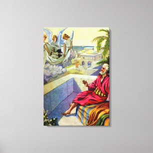 peter and the roman captain Wrapped Canvas Print
