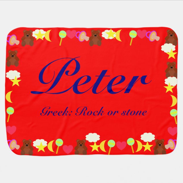 Peter Baby Blanket Template (Horizontal)