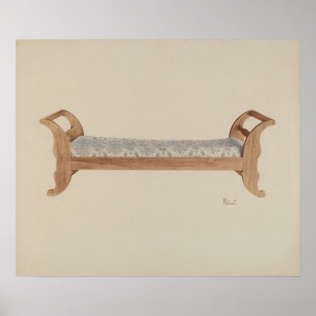 Peter C. Ustinoff Day Bed c. 1940 Poster (Front)