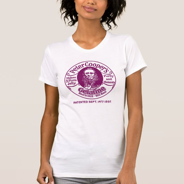 Peter Cooper's Gelatine T-shirt - Maroon (Front)