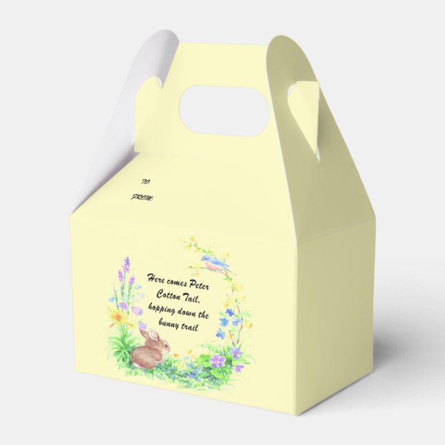 Peter Cotton Tail Favor Boxes (Front Side)