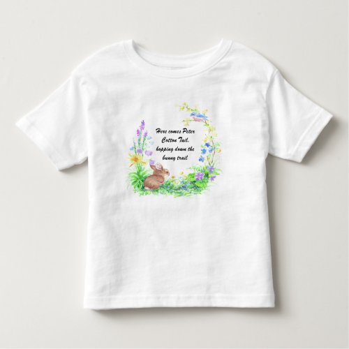 Peter Cotton Tail Toddler T_shirt