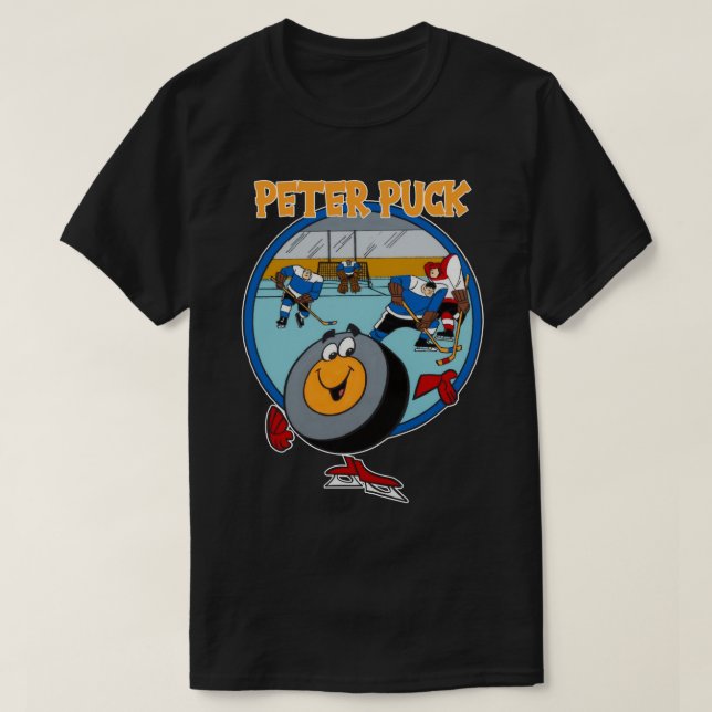 Peter Design Puck Cartoon Character Classic T Shir T-Shirt (Design Front)