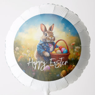 Peter Easter Bunny with Easter Eggs Balloon