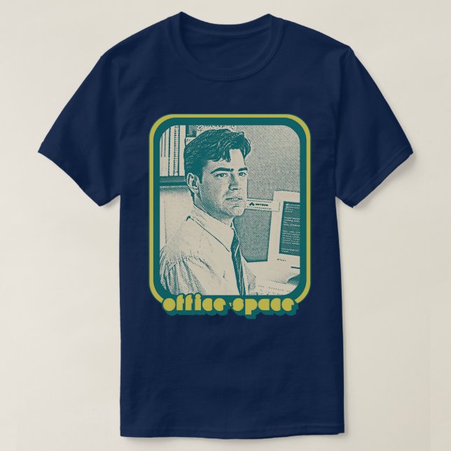 Peter Gibbons Office Space Aesthetic 90s Fan Desig T-Shirt (Design Front)