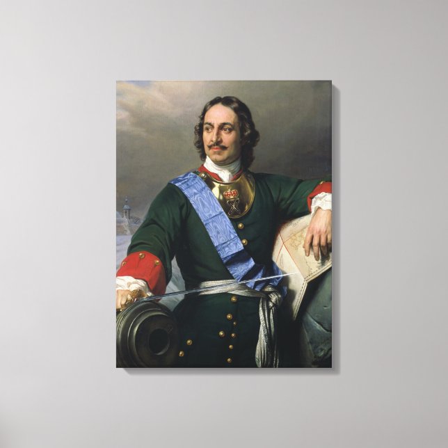 Peter I the Great  1838 Canvas Print (Front)