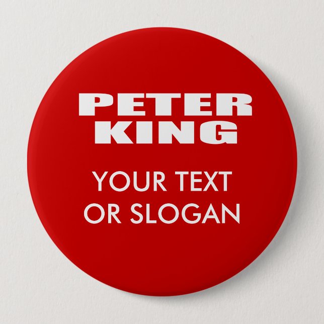 PETER KING FOR SENATE BUTTON (Front)