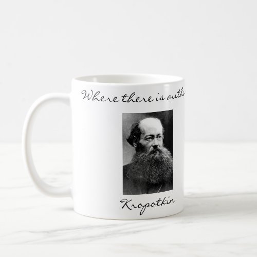 Peter Kropotkin Anarchist Quotes Mug