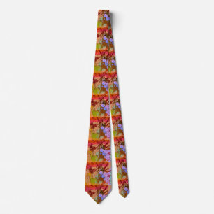 "peter max art style" flowers tie