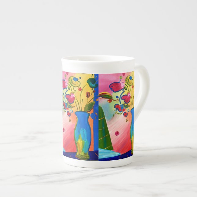 Peter Max Inspired Mug Cup Bone China (Front Right)
