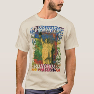 Peter Max style design Statue of Liberty t-shirts