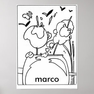 Peter Max style original signed drawing Poster