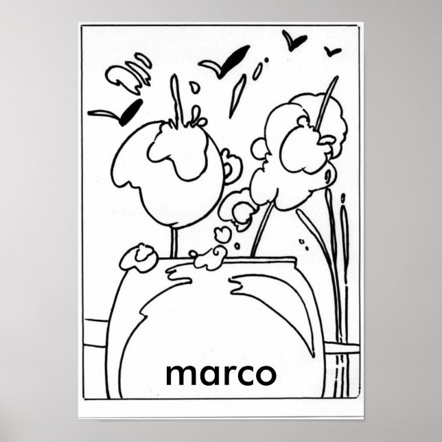 Peter Max style original signed drawing Poster (Front)