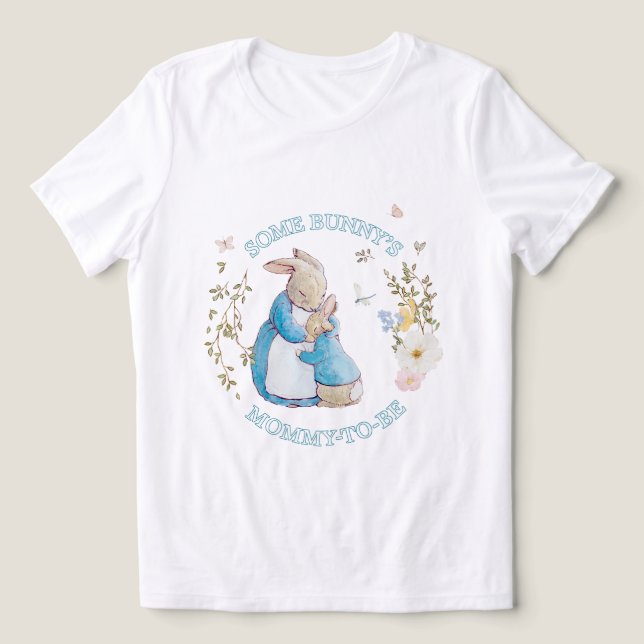 Peter Mrs Rabbit Beatrix Mommy to be Tri-Blend Shirt (Design Front)