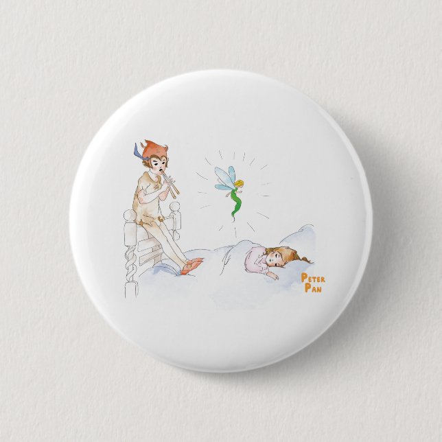 Peter Pan and Wendy Button (Front)
