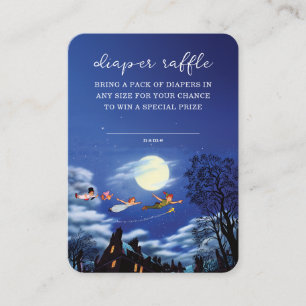 Peter Pan Baby Shower Diaper Raffle Insert Card